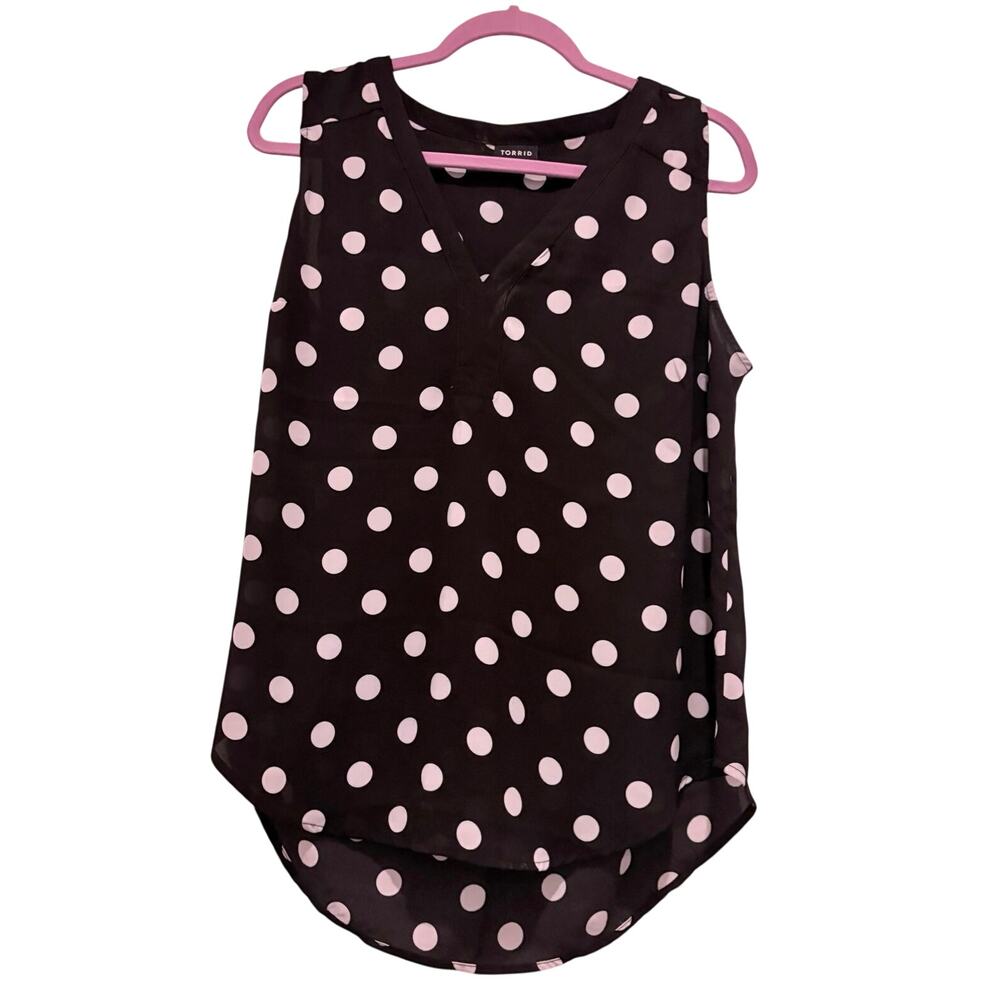 Fun polka dot Torrid summer blouse